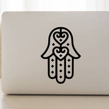 Laptop hamsa hand decal Laptop computer Decoration vinyl car window sticker hamsa hand Pattern computer mug Decor decal Z921 2024 - buy cheap