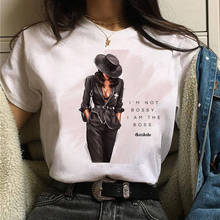 Новая модная женская футболка для девочек с модным принтом, женские футболки с коротким рукавом, футболки Harajuku, футболки 90s, футболки с графическим принтом 2024 - купить недорого