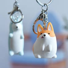 New Cartoon Cute Corgi Key Chain Lovely Fox Car Pendant Bag Accessories Keychain Exquisite Small Keyring Gift Give Girlfriend 2024 - buy cheap