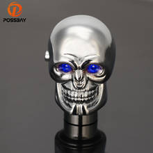 POSSBAY Coche LED Eyes Skull Head Car Gear Shift Knob Shifter Lever Universal Gear Handle Knob Fit for Manual Transmission Drive 2024 - buy cheap