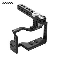 Andoer Video Camera Cage Kit Top Handle Aluminum Alloy Camera Case Bracket Extension Thread Cold Shoe for Sony A6600 ILDC Camera 2024 - buy cheap