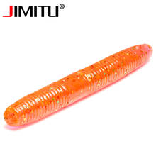 JIMITU-señuelo de pesca de gusano blando, cebo artificial de silicona, isca, wobbler, carpa, sahte, yemler, leurre, souple shad, 20 unidades, 5cm, 1,6g 2024 - compra barato