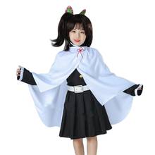 Anime Demon Slayer Cosplay Costume Kamado Tanjirou Kamado Nezuko Cloack Kimetsu No Yaiba Party Uniform Kimono Children 2024 - buy cheap