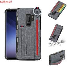 Lanyard cord Card Pocket Back Case for Samsung Galaxy s8 S9 S10 plus Back Protect Case for Samsung Galaxy Note 8 Note 9 S10e 2024 - buy cheap