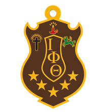 Exquisite college Greek letter society IOTA PHI THETA fraternity symbol jewelry enamel metal badge pendant 2024 - buy cheap