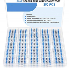 200pcs Electrical Heat Shrink Wire Connectors Solder Seal Butt Crimp Terminals Insulation Waterproof Cable Splice Terminal Kit 2024 - buy cheap