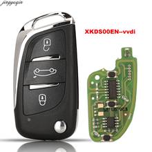 Jingyuqin пульт дистанционного управления автомобильный ключ для Xhorse VVDI/VVDI 2 XKDS00EN 3 кнопки проводной брелок 2024 - купить недорого