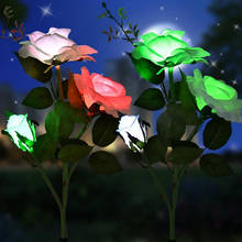 Led solar jardim luz cor cintilação 3led rosa lâmpada do gramado à prova dwaterproof água luz solar/lâmpada ao ar livre para a iluminação da decoração do jardim 2024 - compre barato