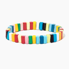 Multi-colored Handmade Alloy Bracelet Women Fashion Luxury  Cuff Bracelet Accessories Ohemia Style Friendship Gift for Girls 2024 - buy cheap