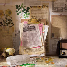 Vintgae papel de fundo artesanal, artesanato em papel antigo para diário, álbum de recortes diy para decoração de artesanato 2024 - compre barato