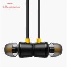 Realme 3.5MM Jack Earphone In-ear Speaker Volume Control With Mic For Realme Q2 Q2i V3 V5 X2 Pro/7i/3 Pro Redmi Note 9/8 pro 9s 2024 - buy cheap