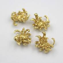 20pcs Brass Casted chrysanthemums Flower Charms Connectors Pendant & Earrings Supplies DIY Bridal Women Wedding Jewelry Supplies 2024 - buy cheap