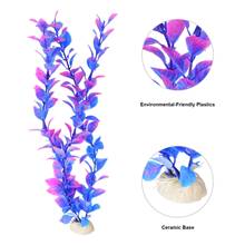 Artificial Plastic Aquatic Plant Swaying Purple Grass for Fish Tank Aquarium Decoration Ornament Landscape Decor 2024 - buy cheap