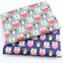 Dogs Kids Twill Cotton Fabric Cotton Patchwork Cloth,DIY Sewing Quilting Fat Quarters Material For Baby&Child 2024 - buy cheap