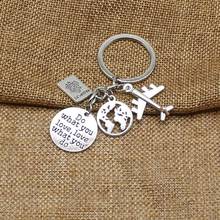 Do your favorite thing keychain, land plane keychain, no matter where you travel pendant keychain, friendship best friend, jewel 2024 - buy cheap