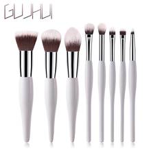 GUJHUI 8pcs/lot Makeup Brushes Flame Powder Brushes Concelaer Foundation Blending Eyeshadow Eyebrow Lip Brushes Beauty Tools 2024 - buy cheap