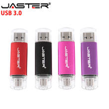 JASTER  USB 3.0 USB Flash drives Pen Drive for Android system 16GB 32GB 64GB 128GB External Storage 2 in 1 Pendrive 2024 - buy cheap