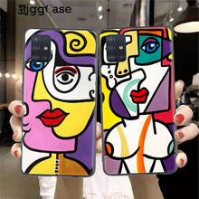 Capa picasso para pintura artística abstrata, capinha de celular para samsung a51 a71 a01 a11 a21s a31 a41 a10 a20 a30 a40 a50 a70 a7 a8 plus 2018 2024 - compre barato