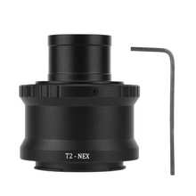 T2-NEX metal 1. anel adaptador de montagem do telescópio de 25 polegadas para caber para sony nex e montagem da câmera lente titular adaptador 2024 - compre barato