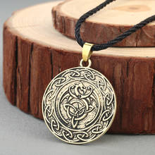 QIAMNI Vintage Slavic Valknut Knot Dragon Amulet Rope Chain Pendant Necklace Norse Pagan Viking Runes Talisman Religious Jewelry 2024 - buy cheap