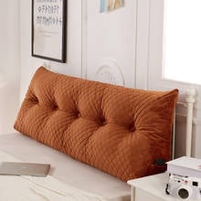 Crystal velvet bed head pillow is used for reading and playing games, and is used to decorate the bedroom 2024 - buy cheap