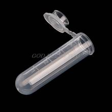 50Pcs 5ml Plastic Clear Test Centrifuge Tubes Snap Cap Vials Sample Lab Container New Laboratory Drop Shipping 2024 - buy cheap