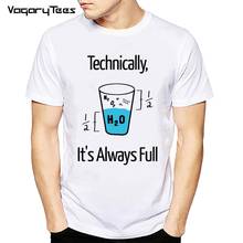 Camiseta manga curta e casual masculina, camiseta desenho de piada científica engraçada 2020 2024 - compre barato