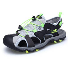 Sandálias masculinas casuais de alta qualidade, sapatos de praia baixos para o verão, tamanho 37 - 44 2024 - compre barato
