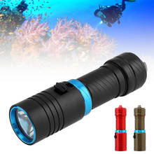 IPX8 Waterproof XM-L2 Dive Underwater 100 Meter Professional Diving Flashlight Torches with Magnetic Switch Flash Light 2024 - buy cheap