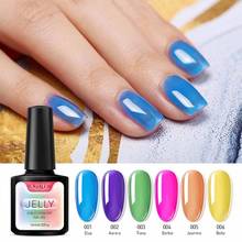 Translucent Color  Gel Polish 10ml Soak Off Jelly Nails UV Gel Varnish UV LED Semi Permanent Nail Art Gel Lacuqer 2024 - buy cheap