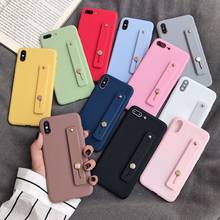 Wrist Strap Candy Color Phone Case For Xiaomi Poco X3 NFC F3 X2 Poco M3 M2 F2 Pro C3 Soft TPU Holder Back Cover 2024 - buy cheap