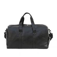 Weysfor-Bolso de viaje grande de cuero para hombre, Maleta de PU, de hombro, de gran capacidad, para Fitness 2024 - compra barato