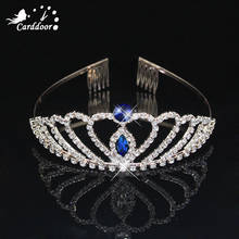 Carddoor nupcial tiara acessórios para o cabelo coroa doce dama de honra coroa tiara pente acessórios para o cabelo do casamento princesa coroa jóias 2024 - compre barato