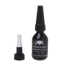 Cola ultravioleta adesiva 10ml, adesivo forte de luz uv para vidro cerâmico cristal 2019x1.9 cm 2024 - compre barato