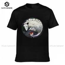 Opossum T Shirt Men Cute 100 Cotton Print Tee Shirt Short Sleeves Basic Tshirt Big 2024 - buy cheap