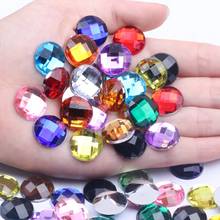 Acrylic Rhinestones Round Earth Facets 16mm 20/100pcs Many Colors Flatback Glue On Beads DIY Jewelry Making Decorations 2024 - buy cheap