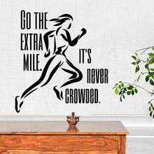 Runner Workout Wall Decal Motivational Quotes Lettering Art Door Window Vinyl Stickers Living Room Gym Interior Decor Mural Q423 2024 - buy cheap