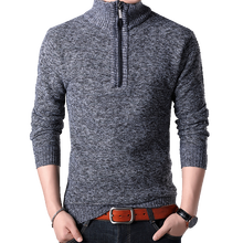 Winter Sweater Men Zipper Pullovers Coat Casual Stand Collar Cashmere Sweatercoat Male Slim Fit Knitted Sweater Pullover Jackets 2024 - buy cheap