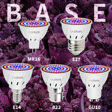 E27 Led Grow Bulb GU10 Full Spectrum 220V Phyto Led B22 Hydroponic Growth Light MR16 UV Lamp Plant E14 Flower Seedling Fitolamp 2024 - buy cheap