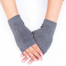 Women Stylish Hand Warmer Winter Gloves Women Arm Crochet Knitting Cotton Mitten Warm Fingerless Gloves Gants Femme 2024 - buy cheap