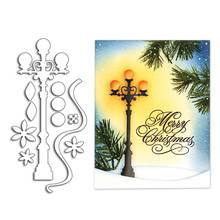 Lâmpada de natal com luz quente, estêncil de metal para scrapbooking, álbum de fotos, gravação, artesanato decorativo, modelo para corte 2024 - compre barato