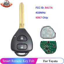 KEYECU 433MHz 4D67 Chip for Toyota Hilux Vigo 2006 2007 2008 2009 2010 2011 Remote Key Fob MDL B41TA MDL G01TA MDL B42TA 2024 - buy cheap