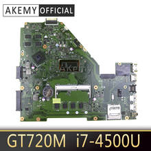 Akemy X550LC Laptop motherboard para ASUS X550LC X550LD A550L Y581L W518L X550LN Teste mainboard original 4GB-RAM I7-4500U GT720M 2024 - compre barato