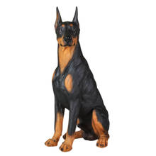 Coleção de peças e acessórios de animais de estimação, modelo animal de estimação doberman de alta imitação para cena corporal de 12 polegadas, tamanho grande, 1/6 2024 - compre barato