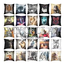 Animals Black and White Geometric Decorative Pillowcases Polyester Throw Pillow Case Striped Cushion Covers For Sofa Pillowcase 2024 - buy cheap