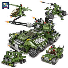 Ukboo tanque de batalha principal militar para crianças, 771 peças, 4 em 1, modelo de blocos de construção de armas, trenzinho das cidades, soldados 2024 - compre barato