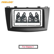 FEELDO Car Audio Radio Fascia Plate Панель рамка для Mazda 3 2010-2013 2DIN установка Dash Mount Trim Kit # FD5004 2024 - купить недорого