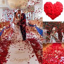 2000 pçs/lote romântico seda rosa pétalas decorações de casamento colorido flor de casamento artificial rosa flor 2024 - compre barato