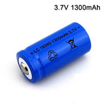 2/4 pcs/set Rechargeable CR123A 16340 1300mAh 3.7V Li-ion battery for Led Flashlight batery batteries Wholesale 2024 - buy cheap
