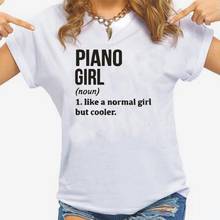 Harajuku Shirt Pianist Teacher Tee Shirt Femme Piano Girl Definition Short Sleeve T Shirt Women Tops Funny Casual Camiseta Mujer 2024 - buy cheap